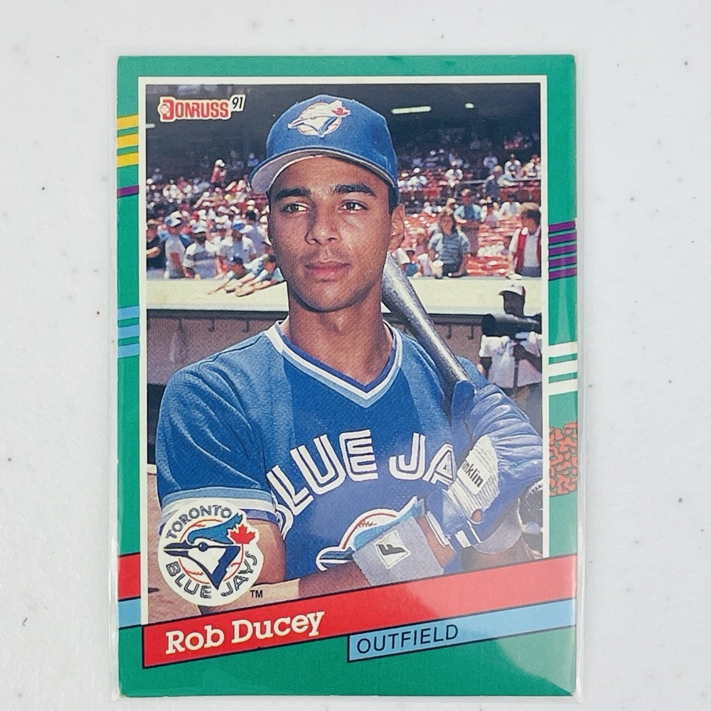 1991‎ Donruss Baseball Card Rob Ducey Toronto Blue Jays 705 MLB Trading Card